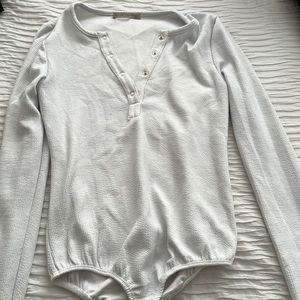 White bodysuit button up